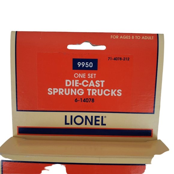 LIONEL METAL SPRUNG TRUCKS train fasttrack wheels couplers car axles 6-14078 - Picture 3 of 4